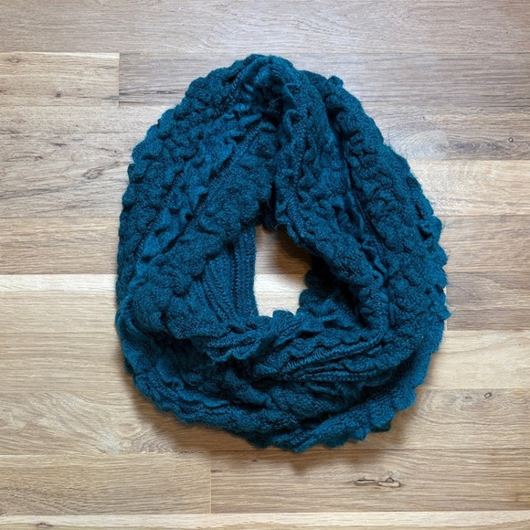 Charlie Paige Accessories - Charlie Paige Deep Teal Knit Infinity Scarf Women’s OS